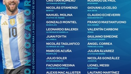 HTH体育下载-阿根廷名单：梅西领衔，埃切维里、帕斯、马斯坦托诺入选恩佐停赛